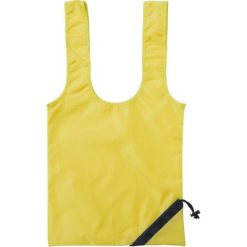 Borsa pieghevole personalizzata in poliestere, giallo, poliestere 210D, 64,5 x 35 x 0,1 cm