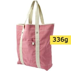 Borse in tessuto personalizzate rosa, cotone 336 g/m2, 52 x 46 x 17 cm