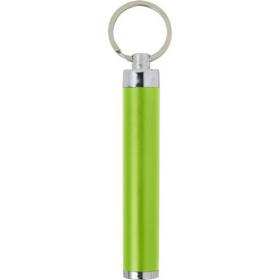 Torcia LED tascabile verde chiaro, ABS, acciaio, 1,5 x 8,7 cm
