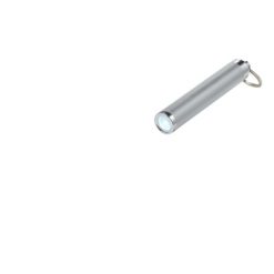 Torcia LED tascabile argento, ABS, metallo, Ø 1,4 x 8,5 cm