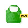 Borsa pieghevole personalizzata in poliestere, verde, poliestere 190T, 45 x 35 cm