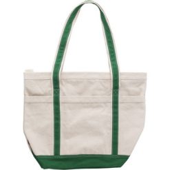 Borse in tessuto personalizzate verde, cotone 500 g/m2, 50,8 x 38 x 22,8 cm