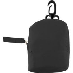 Borsa pieghevole personalizzata in poliestere, nero, poliestere 190T, 8 x 2,5 x 10  cm (spiegato  42 x 38 cm)