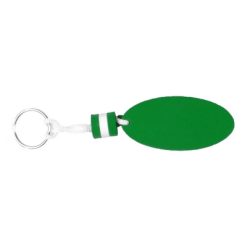 Portachiavi personalizzati galleggiante verde, EVA, 3,3 x 6,8 x 1,4 cm