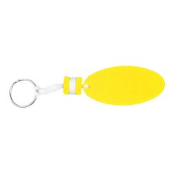 Portachiavi personalizzati galleggiante giallo, EVA, 3,3 x 6,8 x 1,4 cm