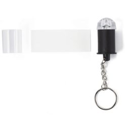 Portachiavi personalizzati con lampadina neutro, ABS, acrilico, acciaio, Ø2,1 x 4,8 cm