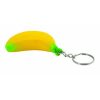 Portachiavi personalizzati, antistress di frutta o verdura verde chiaro, PU, Ø4,5 x 3 cm
