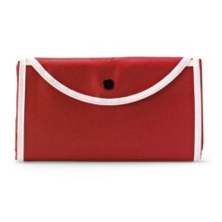 Borsa in TNT personalizzata, pieghevole, rosso, TNT 80 g/m2, 11 x 19,3 x 2,5 cm