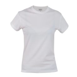 Maglietta personalizzata da donna, poliestere 135 g / m2, bianca