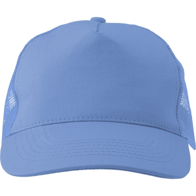 Cappellini personalizzati blu, cotone, plastica, Ø18 x 13 cm