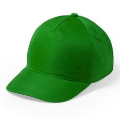 Cappellini personalizzati, taglia bambino verde, microfibra, poliestere, Ø17 cm