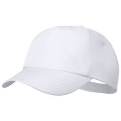Cappellini personalizzati con PET riciclato bianco, con PET riciclato 180 g/m2, Ø18,5 cm