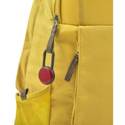 Luce di sicurezza con moschettone personalizzato rosso, PS, PP, 6,9 x 3,6 x 1,3 cm