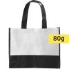 Borsa in TNT personalizzata, bianco, TNT 80 g/m2, 38 x 29 x 10 cm