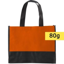 Borsa in TNT personalizzata, arancione, TNT 80 g/m2, 38 x 29 x 10 cm