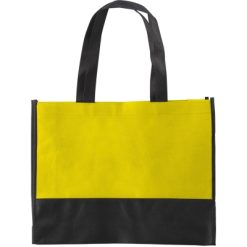 Borsa in TNT personalizzata, giallo, TNT 80 g/m2, 38 x 29 x 10 cm