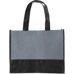 Borsa in TNT personalizzata, grigio, TNT 80 g/m2, 38 x 29 x 10 cm