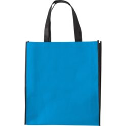 Borsa in TNT personalizzata, blu, TNT 80 g/m2, 38 x 42 x 10 cm