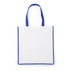 Borsa in TNT personalizzata, blu scuro, TNT 80 g/m2, 38 x 40 x 16 cm