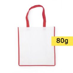 Borsa in TNT personalizzata, rosso, TNT 80 g/m2, 38 x 40 x 16 cm