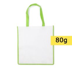 Borsa in TNT personalizzata, verde chiaro, TNT 80 g/m2, 38 x 40 x 16 cm