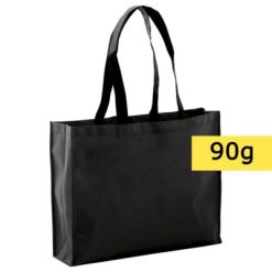 Borsa in TNT personalizzata, nero, TNT 90 g/m2, 40 x 32 x 11 cm