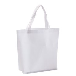 Borsa in TNT personalizzata, bianco, TNT 80 g/m2, 40 x 35 x 10 cm