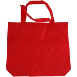 Borsa in TNT personalizzata, rosso, TNT 80 g/m2, 40 x 35 x 10 cm