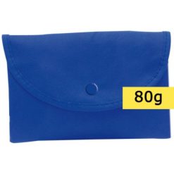 Borsa in TNT personalizzata, pieghevole, blu scuro, TNT 80 g/m2, 45 x 33 x 12 cm