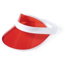 Visera personalizzata rosso, PVC, Ø18,5 cm