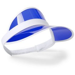 Visera personalizzata blu, PVC, Ø18,5 cm