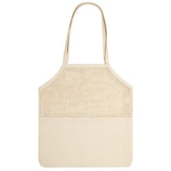 Borse in cotone personalizzate per frutta e verdura neutro, 100% cotone 220 g/m2, 42 x 45 cm