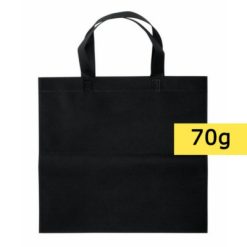 Borsa in TNT personalizzata, nero, TNT 70 g/m2, 38 x 35 cm