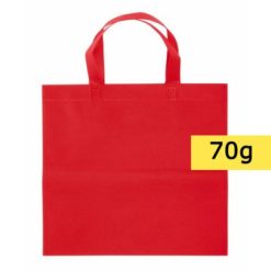 Borsa in TNT personalizzata, rosso, TNT 70 g/m2, 38 x 35 cm