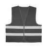 Gilet personalizzati, nero, poliestere (reticolato), 60 x 69 cm