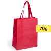 Borsa in TNT personalizzata, rosso, TNT 70 g/m2, 32 x 42 x 15 cm