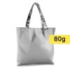 Borsa in TNT personalizzata, argento, TNT 80 g/m2, 46 × 35,5 cm