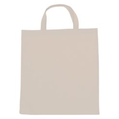 Borse in tessuto personalizzate beige, cotone 140 g/m2, 37 x 42 cm