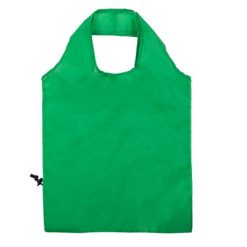 Borsa pieghevole personalizzata in poliestere, verde, poliestere 190T, 56 x 38 cm