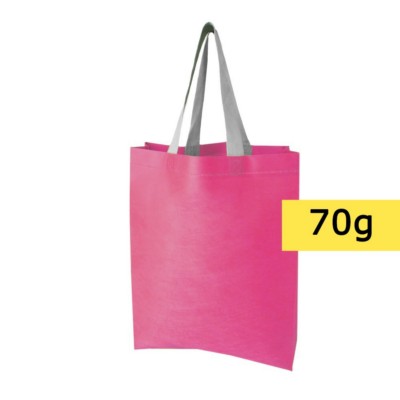 Borsa in TNT personalizzata, rosa, TNT 70 g/m2, 30 x 37 x 10,5 cm