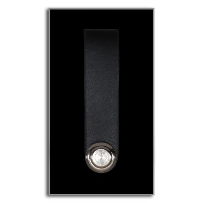 Portachiavi personalizzati, organizer per le chiavi nero, PU, metallo, 7,8  x 1,8 cm - Cintapunto® Italia