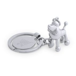 Portachiavi personalizzati "animaletto", gettone da spesa argento, metallo, dog 1,4 x 3,4 x 3 cm; cat 1,4 x 2,4 x 2,8 cm; pig 1,8 x 1,9 x 2,8 cm; chip Ø2,3 cm