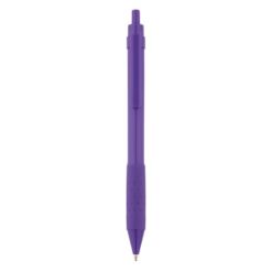 Penne personalizzate X2, viola, ABS, 14,5 x Ø 1,0 cm.