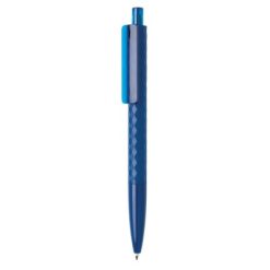 Penne personalizzate X3, blu, ABS, 14,0 x Ø 1,1 cm.