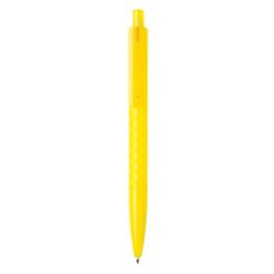 Penne personalizzate X3, giallo, ABS, 14,0 x Ø 1,1 cm.