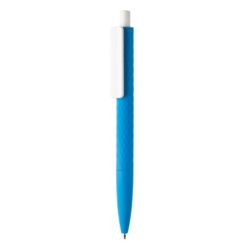 Penne personalizzate X3, blu,  bianco, ABS, 14,0 x Ø 1,0 cm.