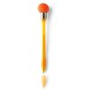 Penne personalizzate "lampadina" con cappuccio, arancione, plastica, gomma, metallo, Ø1,7 x 19 cm