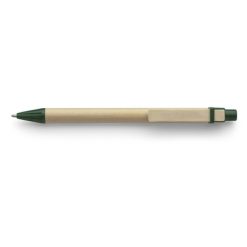 Penne personalizzate, verde, cartone, legno, ABS, Ø1 x 13,8 cm