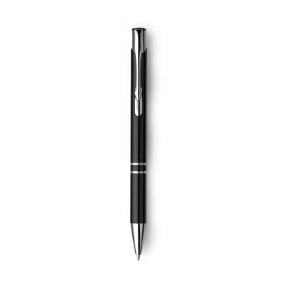 Penne personalizzate, nero, alluminio, Ø1 x 13,5 cm