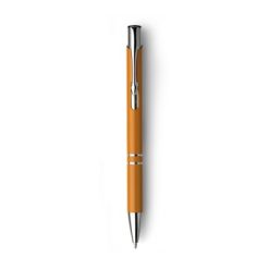 Penne personalizzate, arancione, alluminio, Ø1 x 13,5 cm